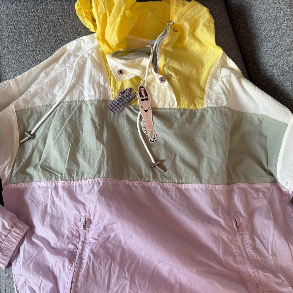 Petal Dew Colorblock Windbreaker Jacket